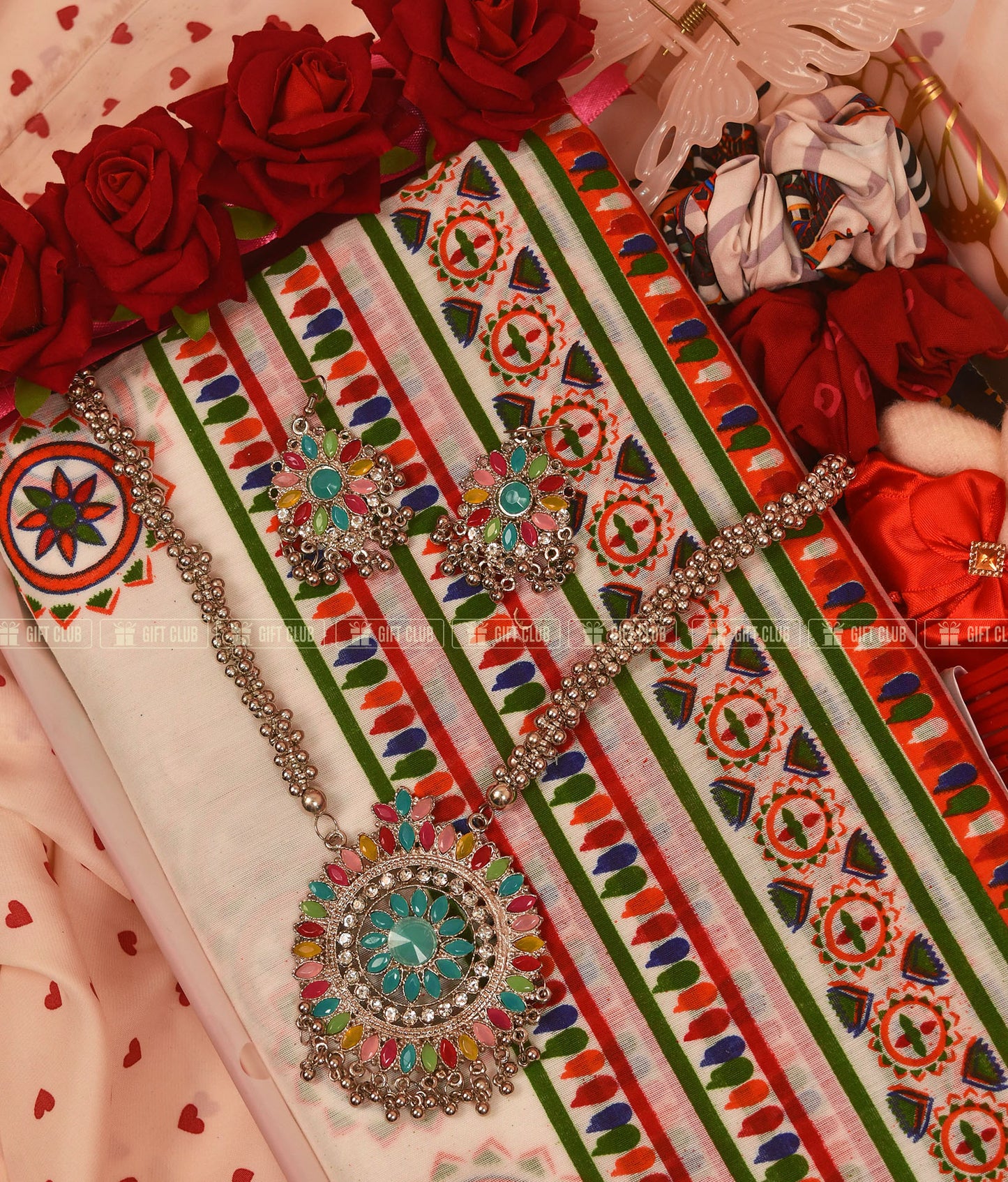 "বৈশাখী সাজ (Boishakhi Shaj)" - Complete Cotton Sharee Gift Box