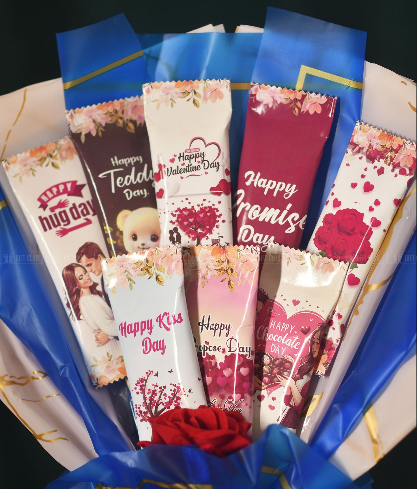 CB014 : 8 Days of Love - Complete Valentine Week Chocolate Bouquet