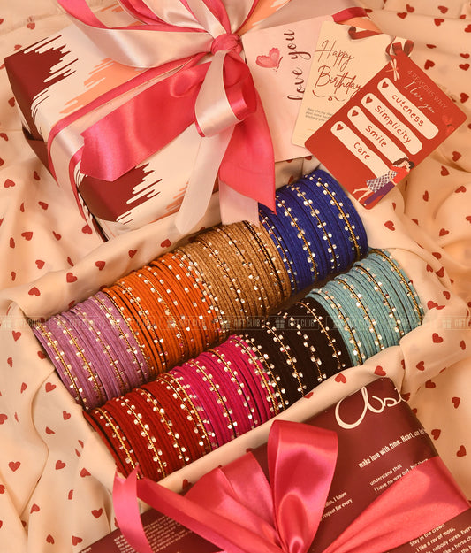 "The Elegance Palette (Churi 30.5)" - 8-Color Velvet Cutting Churi Combination
