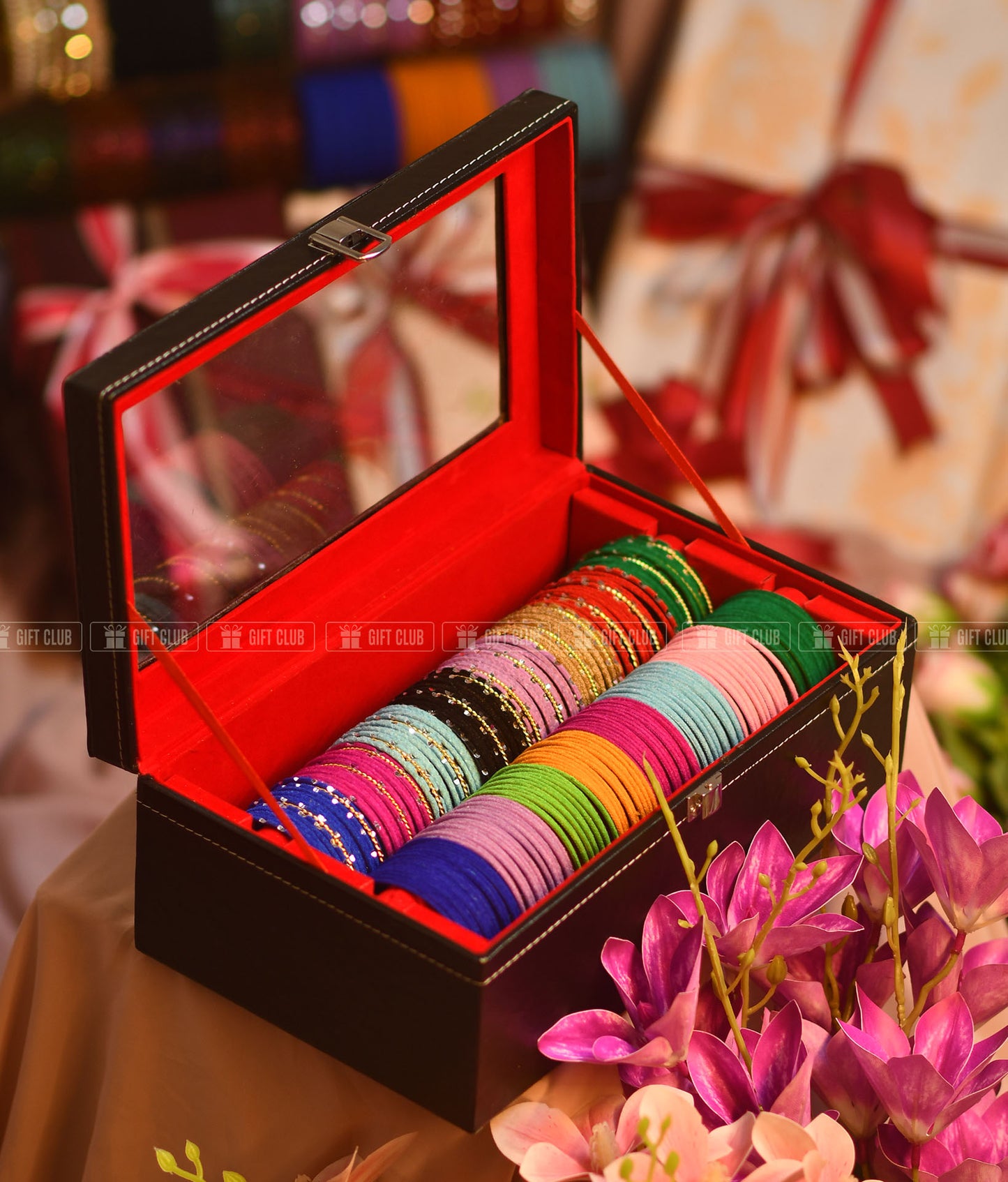 Churi 70 - এক উপহারে বহু স্মৃতি - Gorgeous collection of 20 dozen Cutting + Velvet Churi + Premium Box