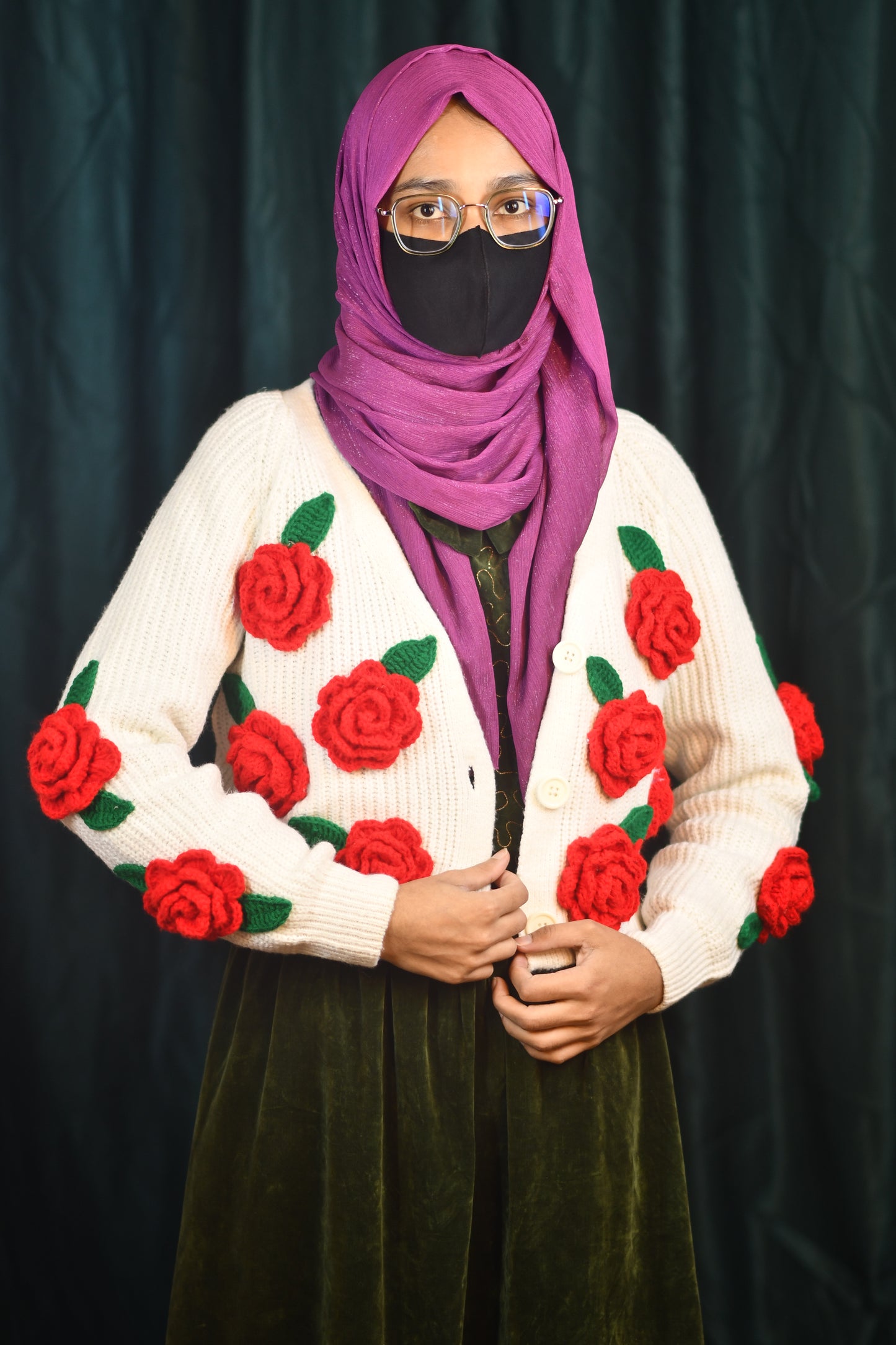 WC 01 - Hand-Crafted Rose Sweater