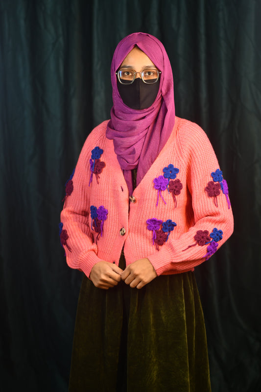 WC 05 - Hand Crafted Flower Sweater