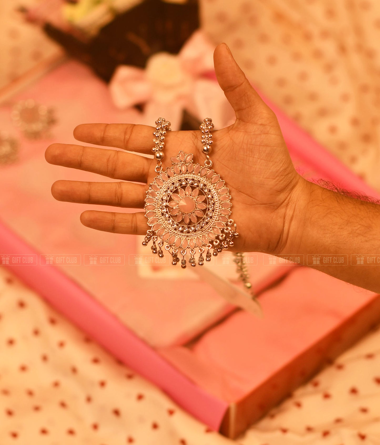 Eidi 1: "Blush Pink" Eid Special Saree & Salami Hamper