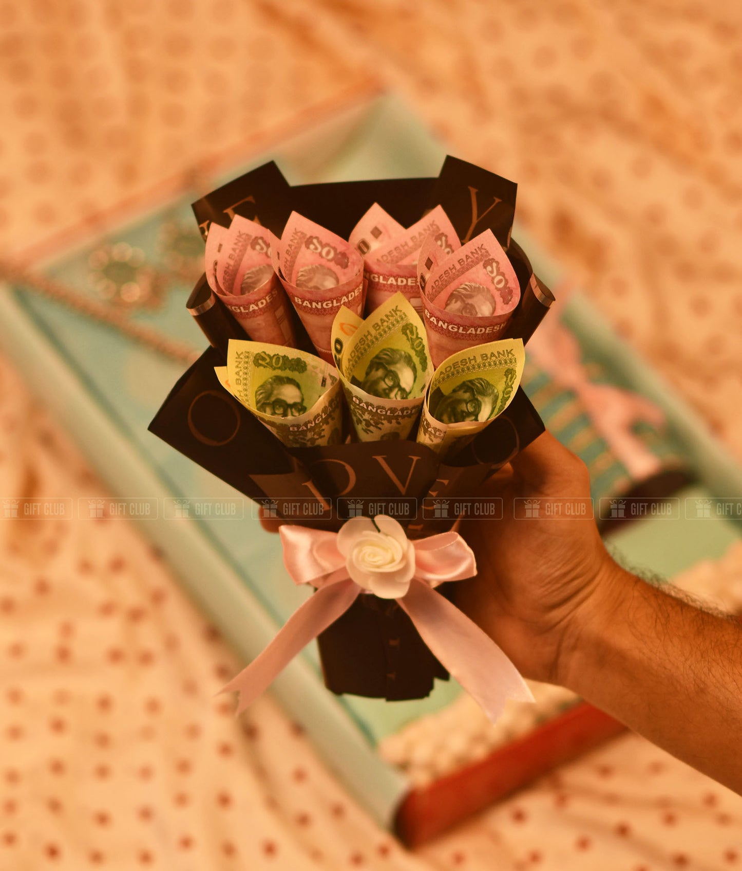 Eidi 2: "Ocean Blue" Eid Special Saree & Salami Hamper