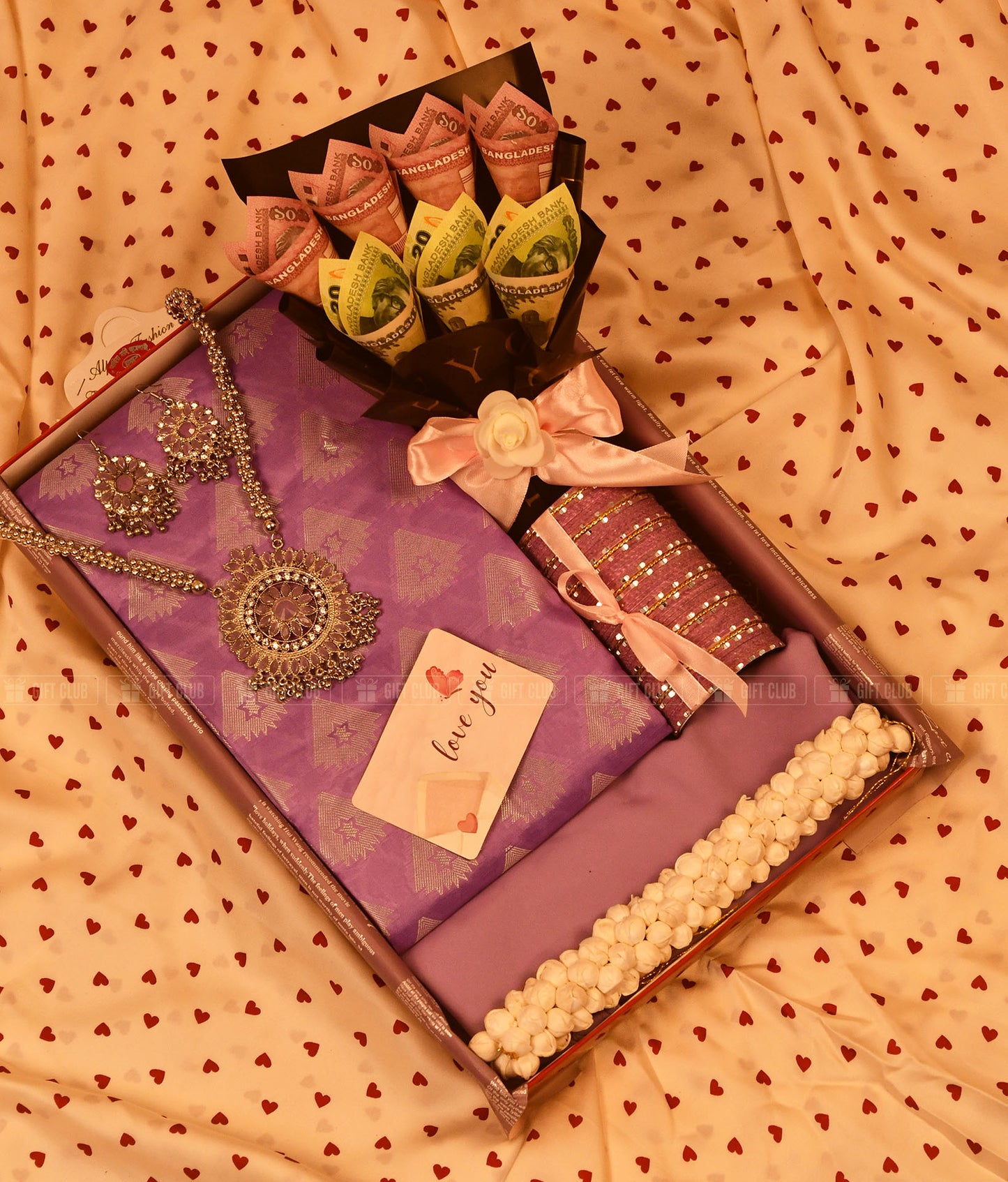 Eidi 3: "Royal Purple" Eid Special Saree & Salami Hamper