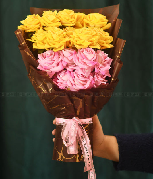 FB02 : "The Golden Bond: Friendship & Care Bouquet"