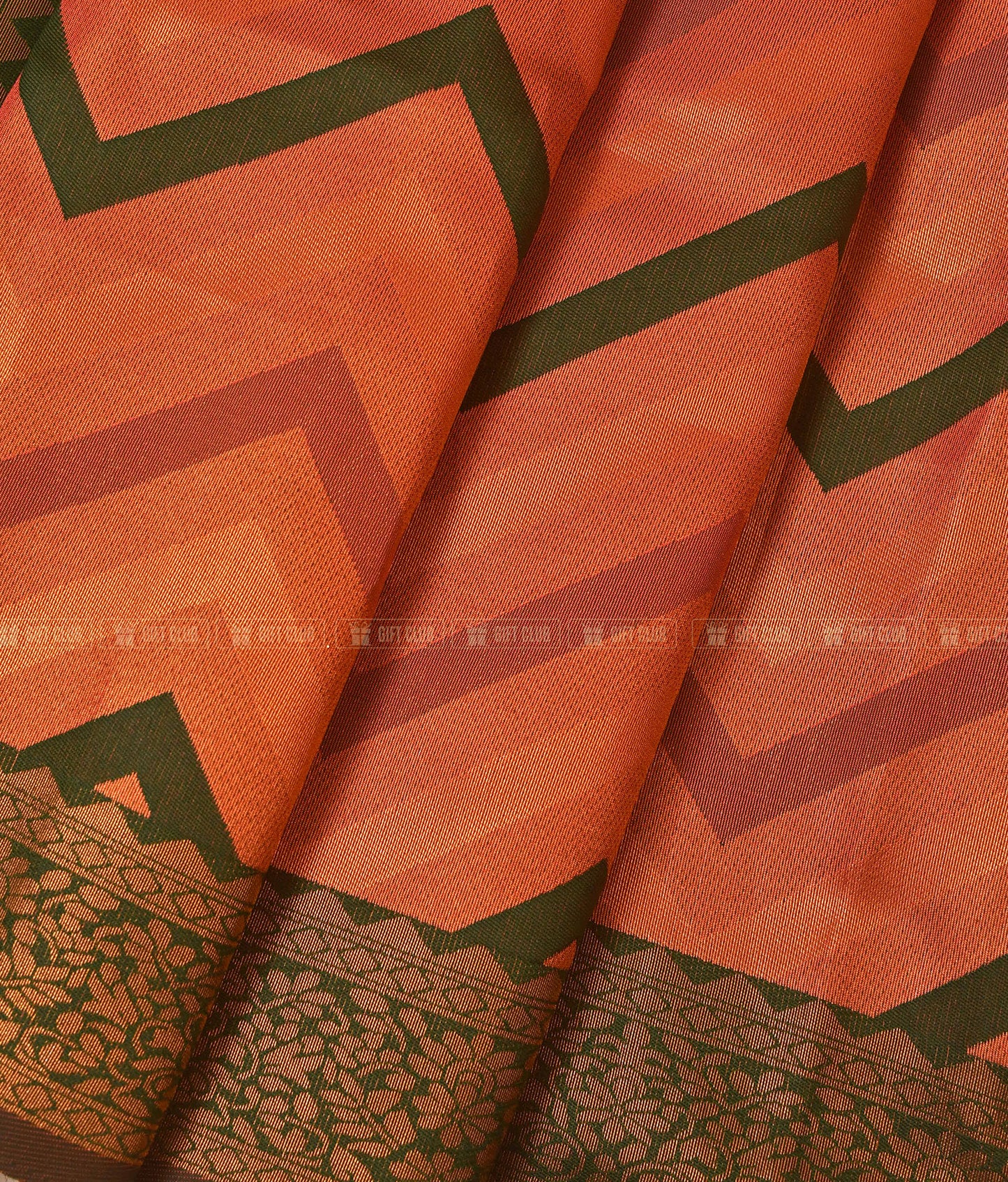 রঞ্জনা (KNJ 05) - Premium Zigzag Indian Silk Sharee