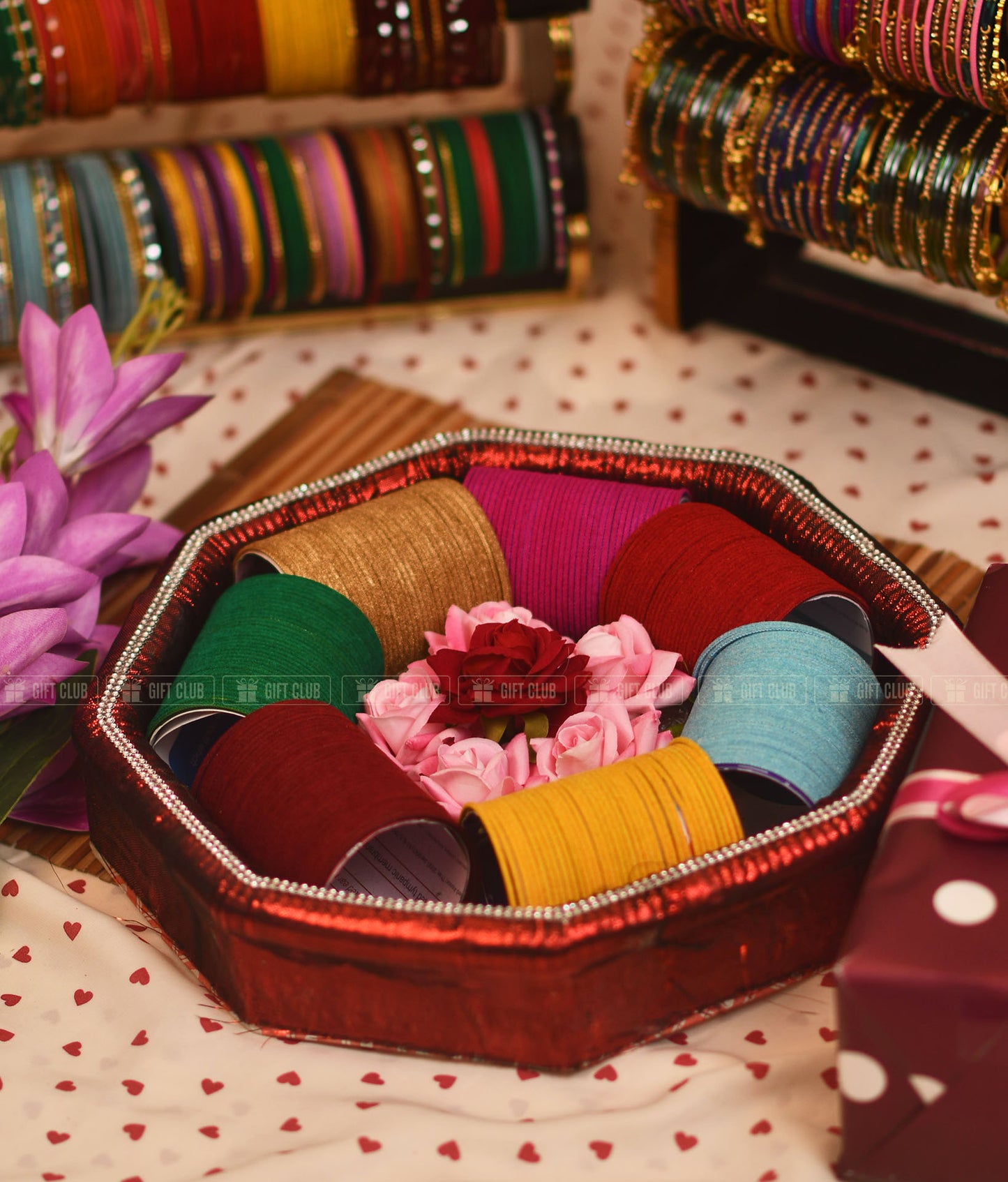 (RU 09) অনন্যা - Beautiful Solid Color Bangle Package
