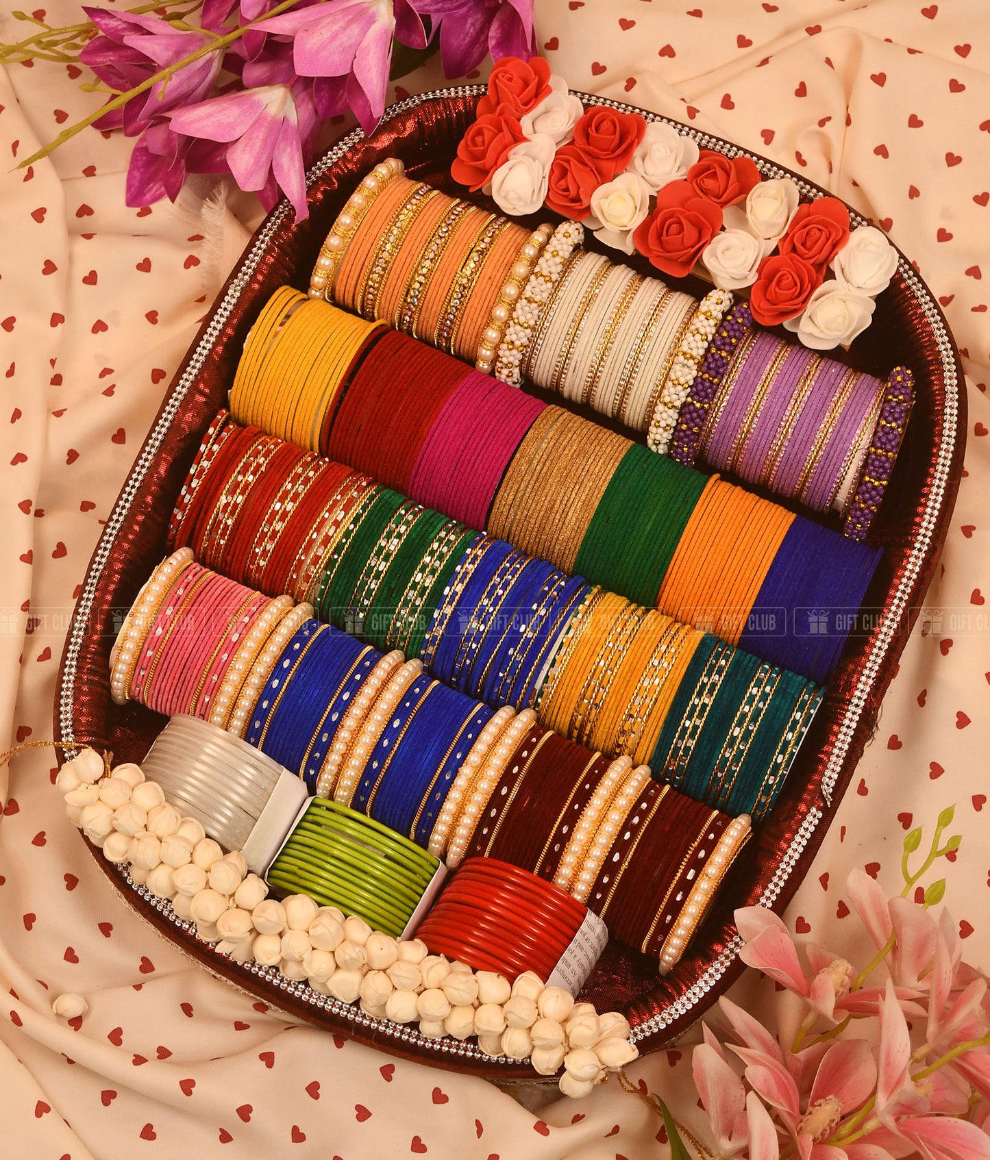 (RU 5) আলতা রাঙা - Premium Gaye Holud Churi Box