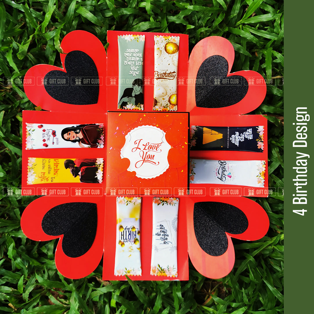 X07 - 3 Layer Magical Gift Box for Birthday (With Ring)