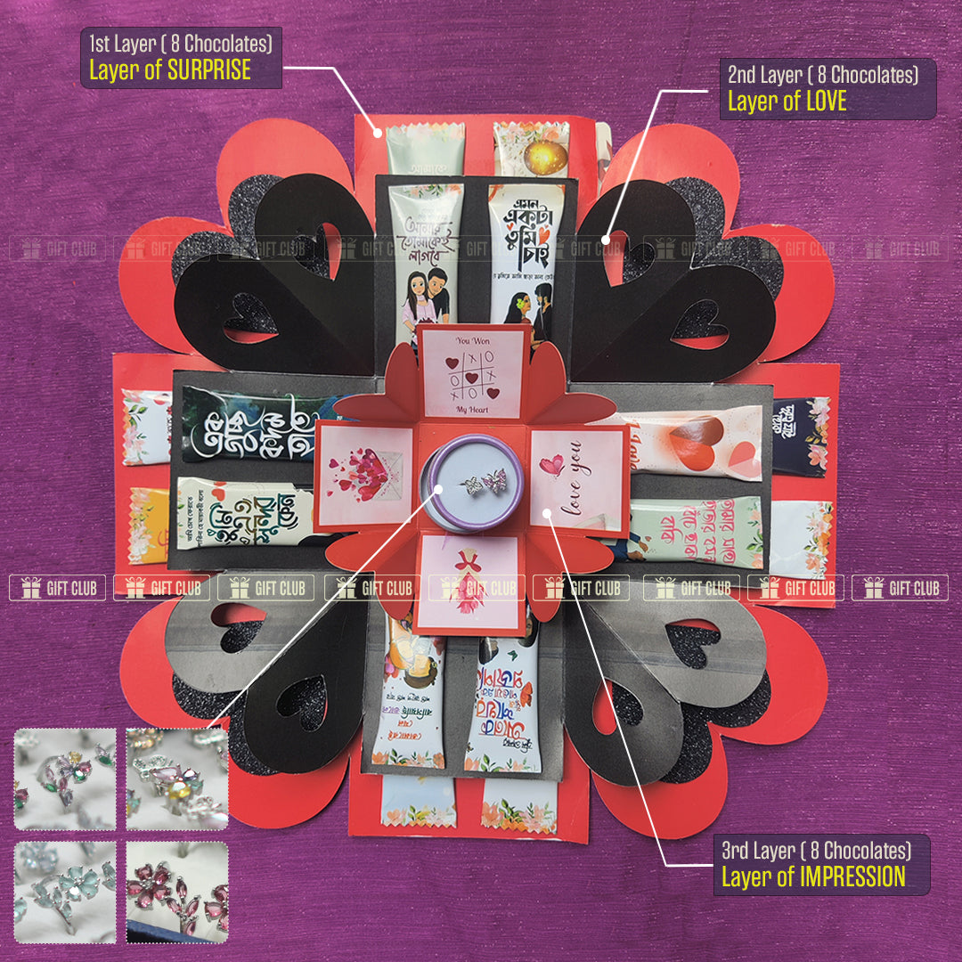 X12 - 3 Layer Magical Gift Box (With a Premium Ring)