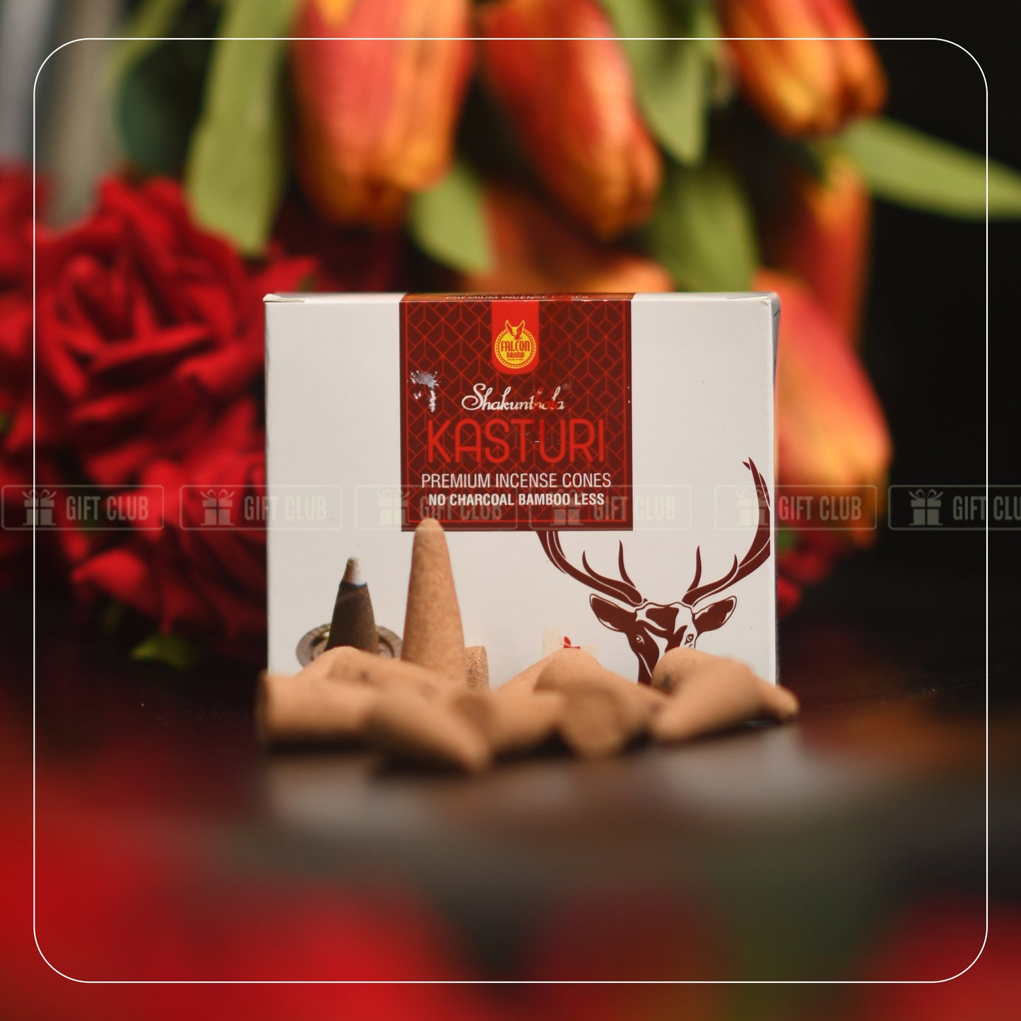 Mixed Natural Incense Cone | Rose, Kasturi, Chandan, Pineapple Combo