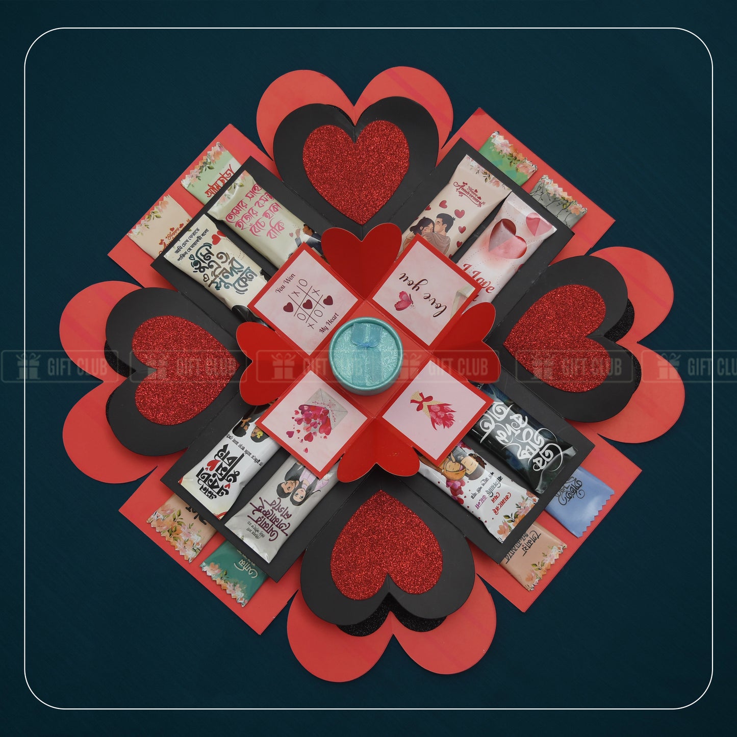 X10 - 3 Layer Magical GIFT box for ANNIVERSARY (With Ring)